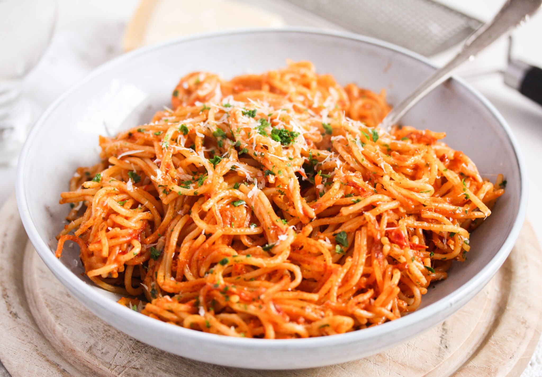 Fried Spaghetti (with Leftover Pasta) » The Fast Recipe Food Blog