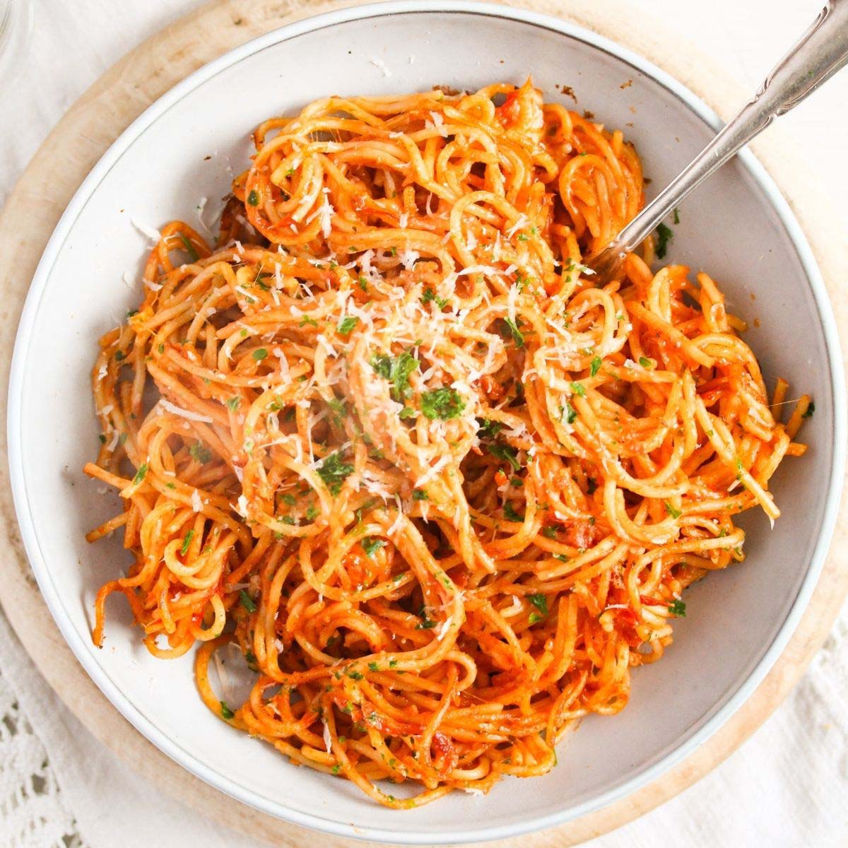 Fried Spaghetti (with Leftover Pasta)