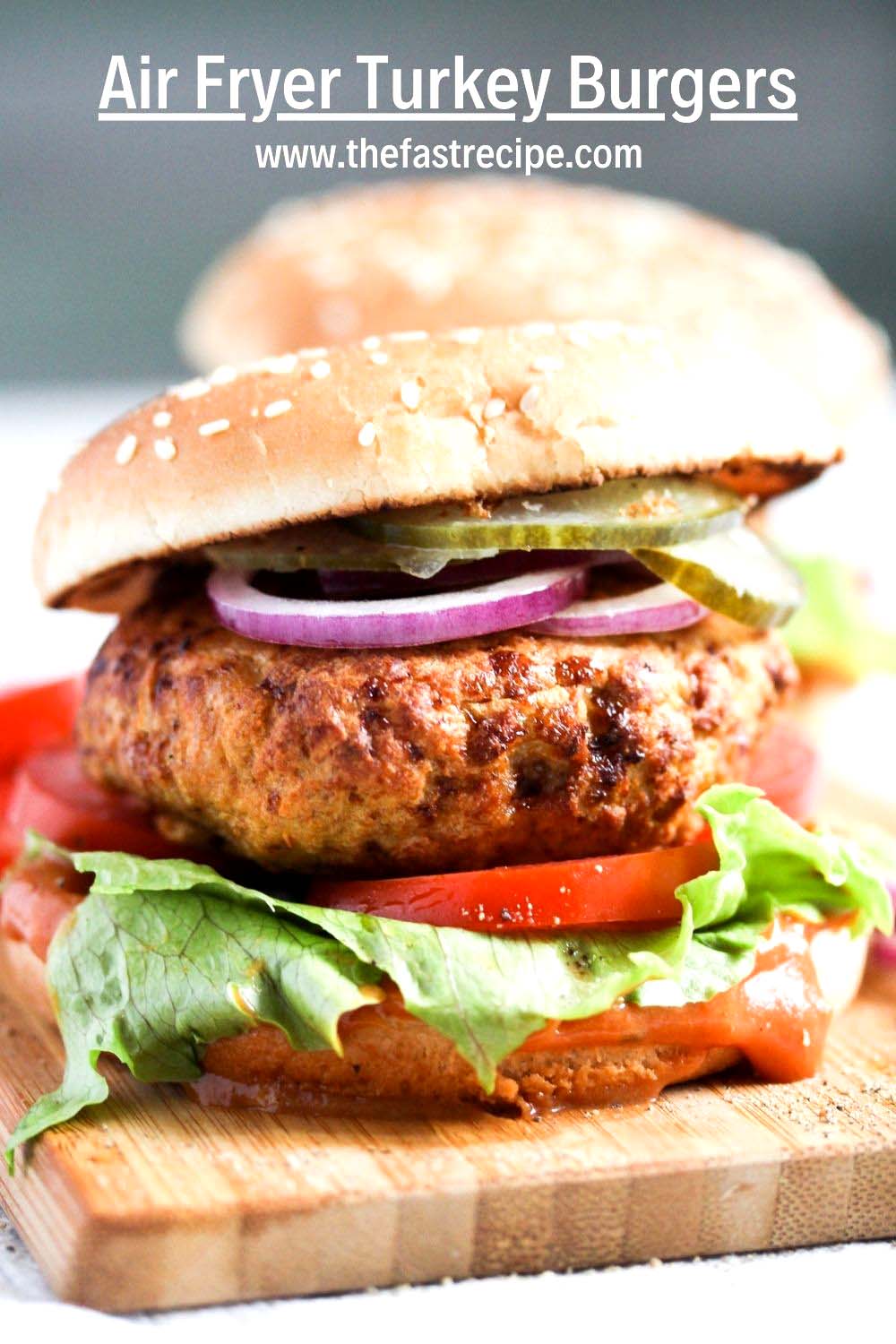 Quick Air Fryer Turkey Burger » The Fast Recipe Food Blog