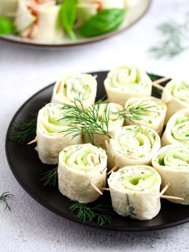 How to make Cucumber Cream Cheese Wraps Recipe »