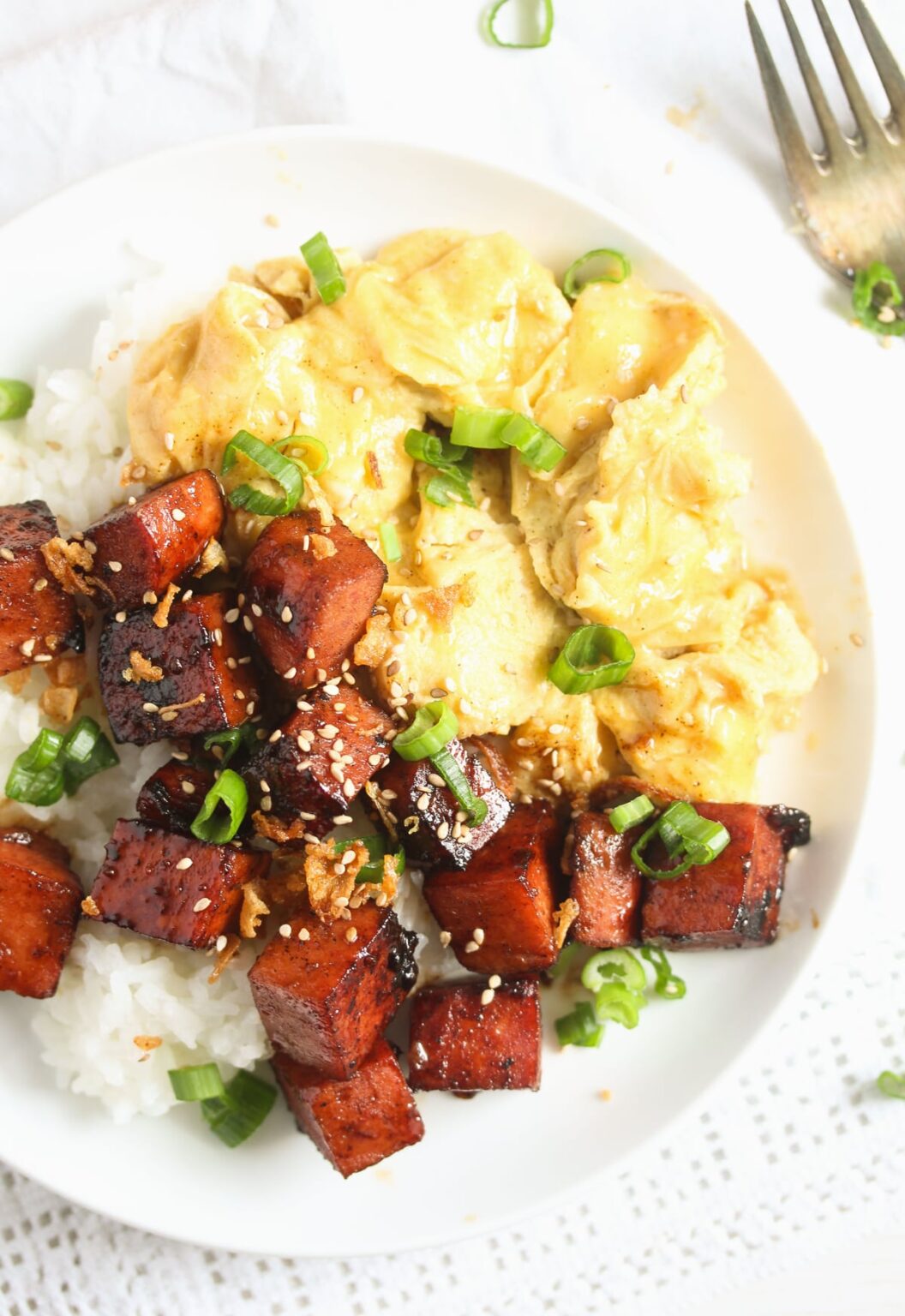 Easy Spam Eggs and Rice » The Fast Recipe Food Blog