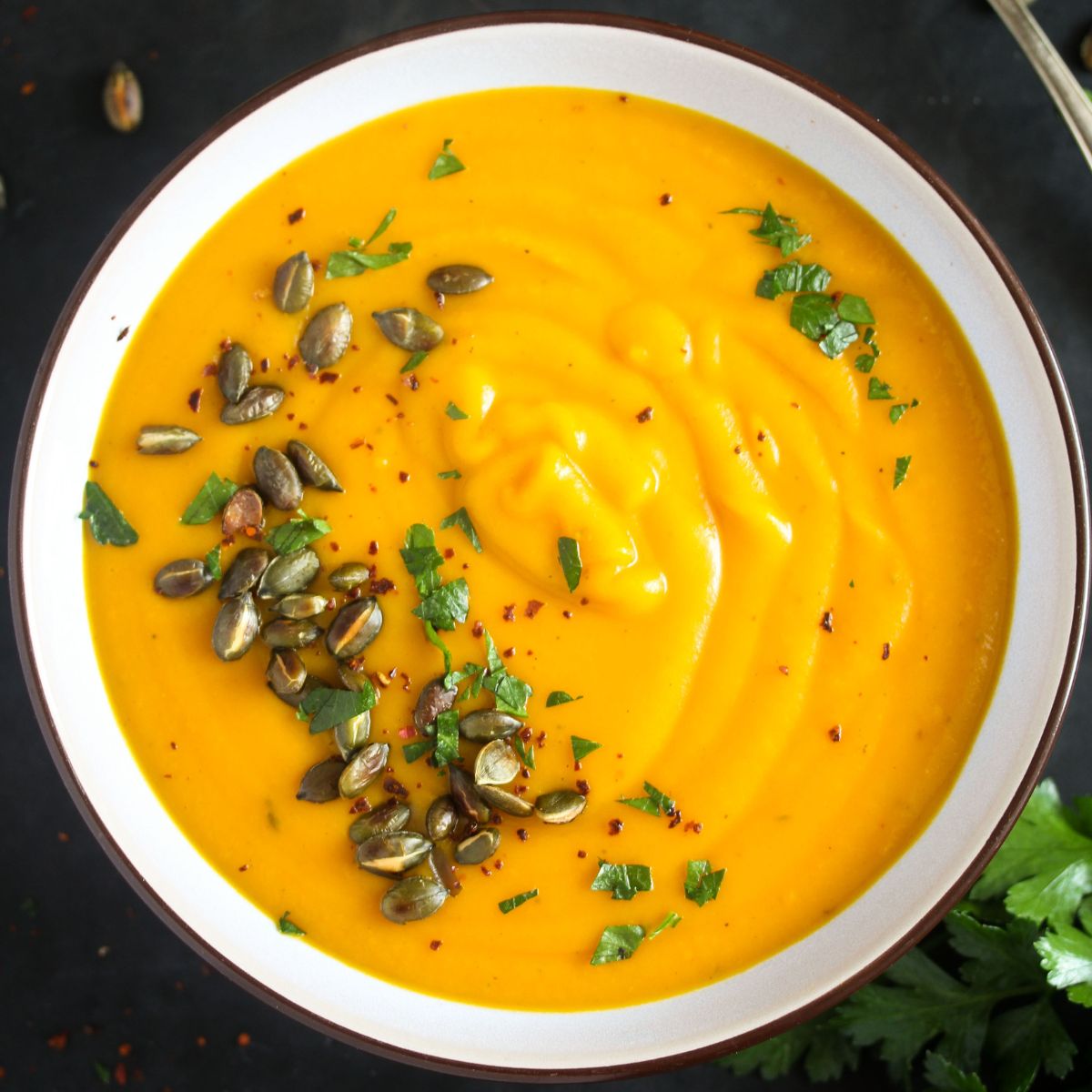 acorn-squash-soup-thyme-recipes-soup-recipes-cooking-recipes-healthy