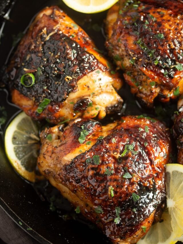 How to Bake Honey Garlic Lemon Pepper Chicken Thighs »