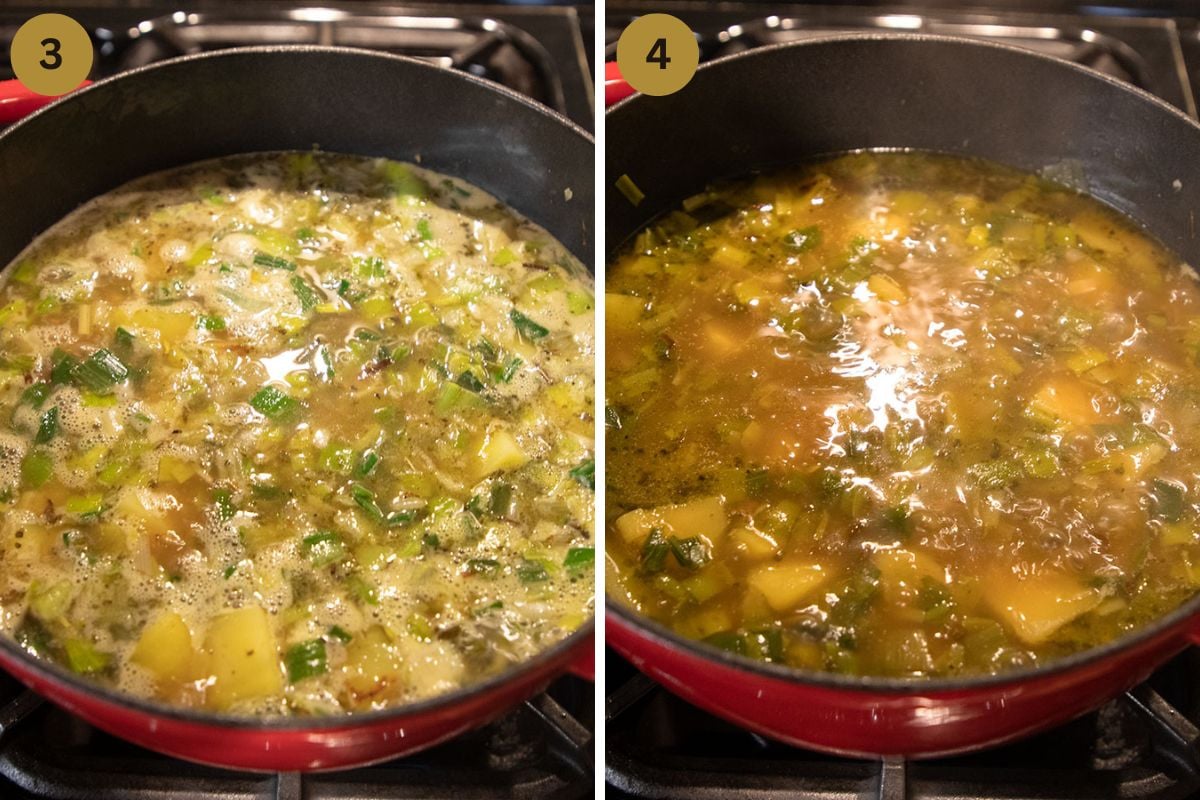 Leek and Potato Soup (No Cream) » The Fast Recipe Food Blog