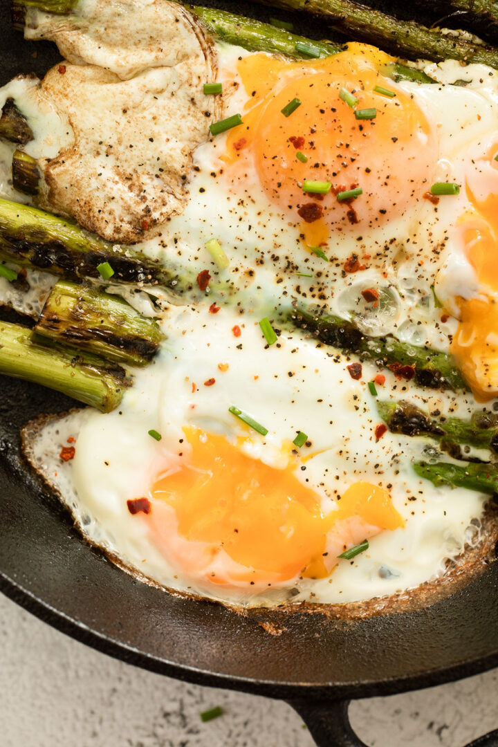 Image showcasing Asparagus Brunch (with Eggs) » The Fast Recipe Food Blog