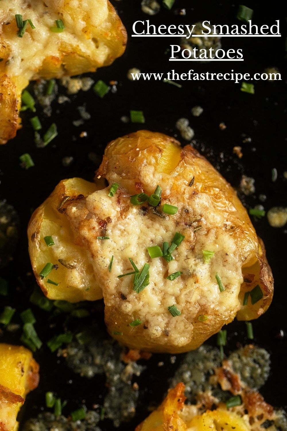 Cheesy Smashed Potatoes Recipe » The Fast Recipe Food Blog