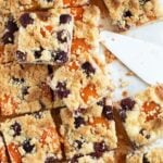 any fruit crumble cake cut into small squares.