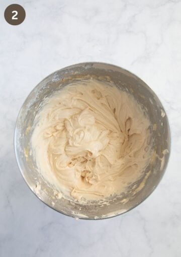 batter for cake in a bowl.